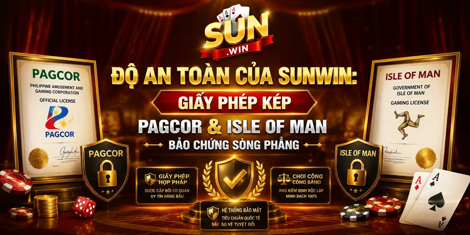 do an toan cua sunwin giay phep kep pagcor isle of man bao chung song phang 2026