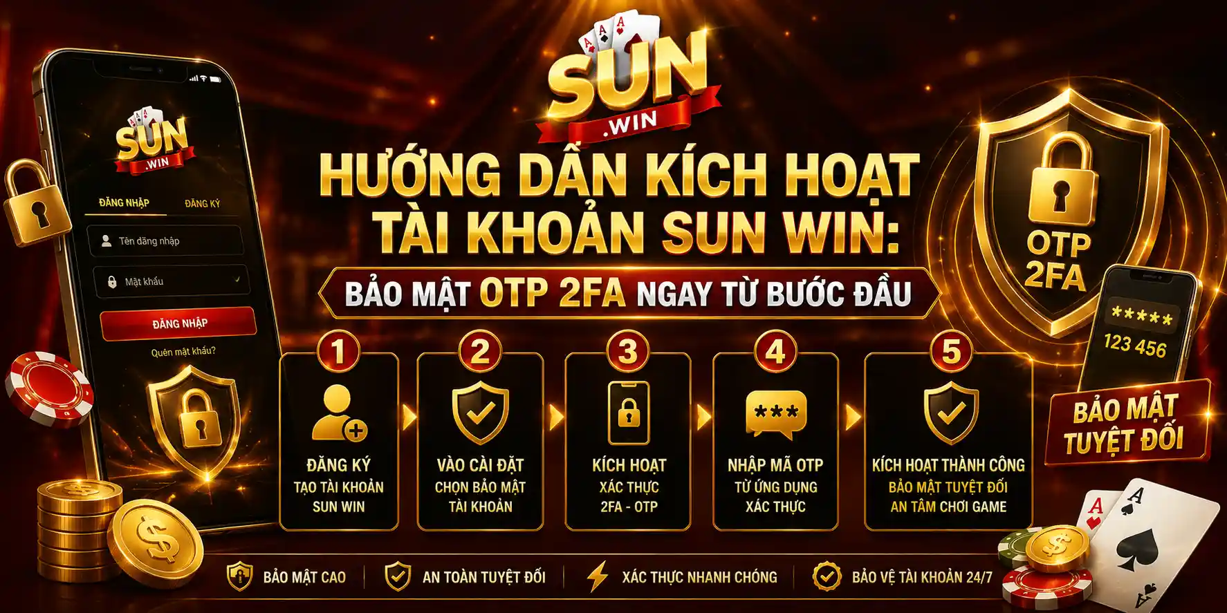 huong dan kich hoat tai khoan sun win bao mat otp 2fa ngay tu buoc dau 2026
